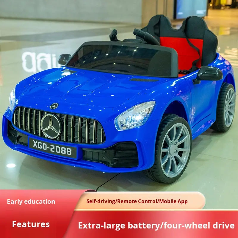 2-Seater Kids Ride-On Car with Seat Belts &amp; Remote (LB-HM2588)