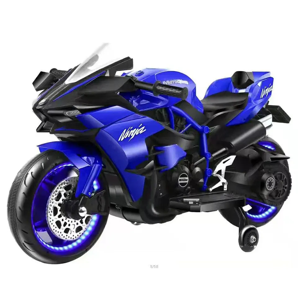 Kids Electric Motorcycle with LED Lights & Music System (BLTH2)