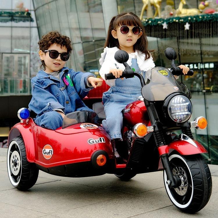 Kids Police Ride-On Motorcycle with Siren &amp; LED Lights (XSDU-1916)
