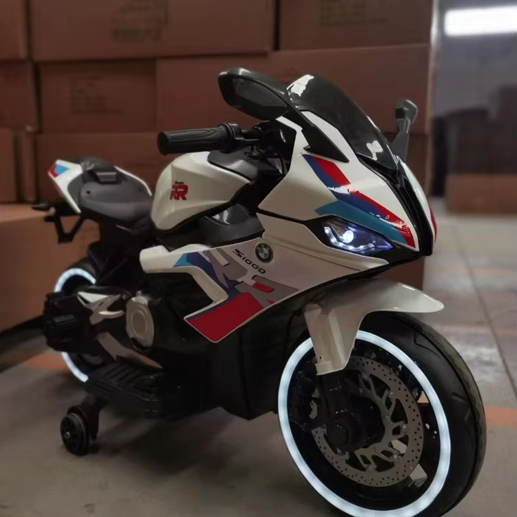 Kids Electric Motorcycle with Sound System &amp; LED Lights (QM1100)