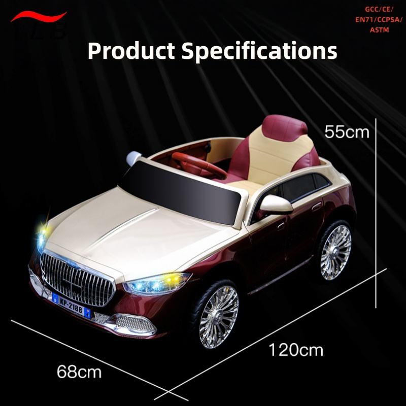 12V Kids Ride-On Car with App Control &amp; LED Lights (KP-2188)