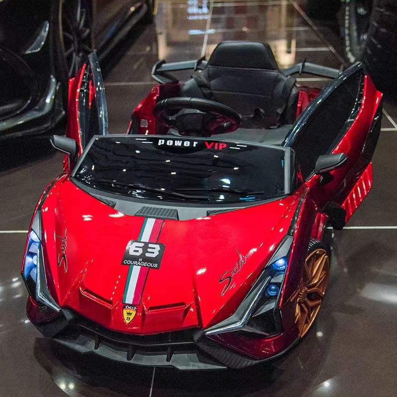 Kids Ride-On Car with Scissor Doors &amp; LED Lights (XGZ-1388)