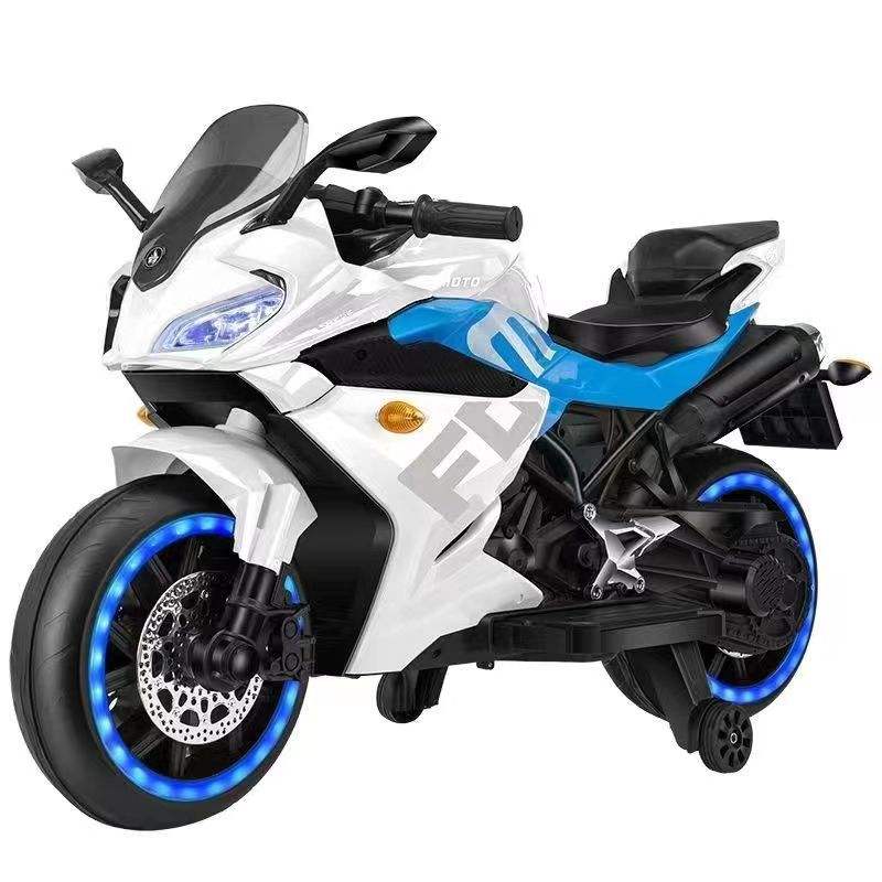 Kids Electric Motorcycle with Dual Drive & LED Lights (HK 1800)