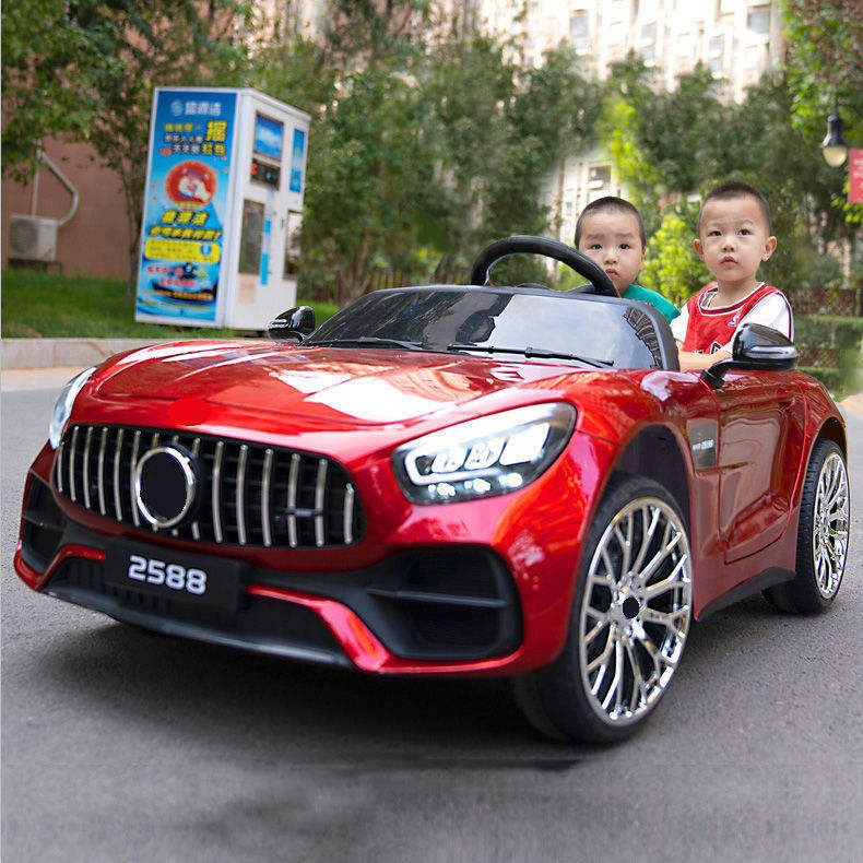 2-Seater Kids Ride-On Car with Seat Belts &amp; Remote (LB-HM2588)