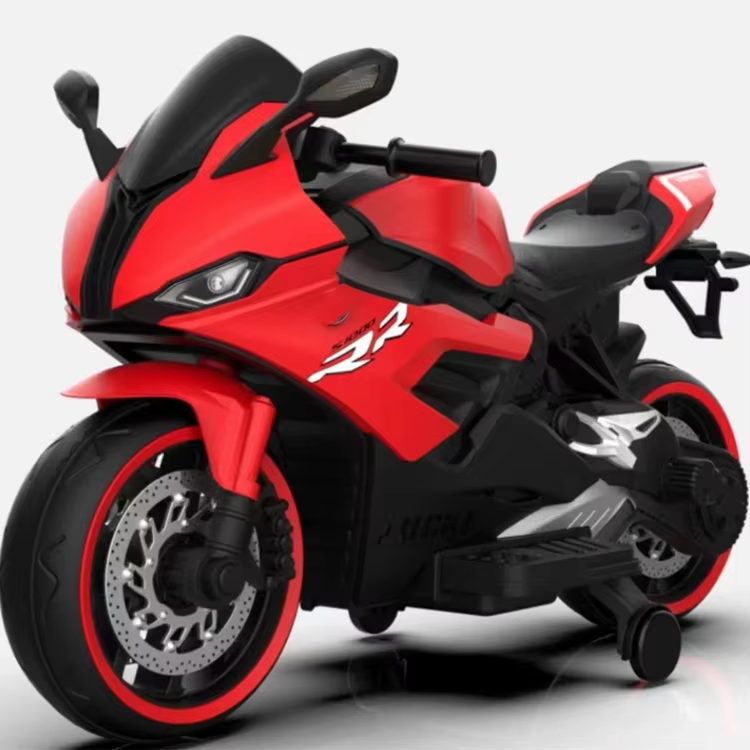 Kids Electric Motorcycle with Sound System & LED Lights (QM1100)