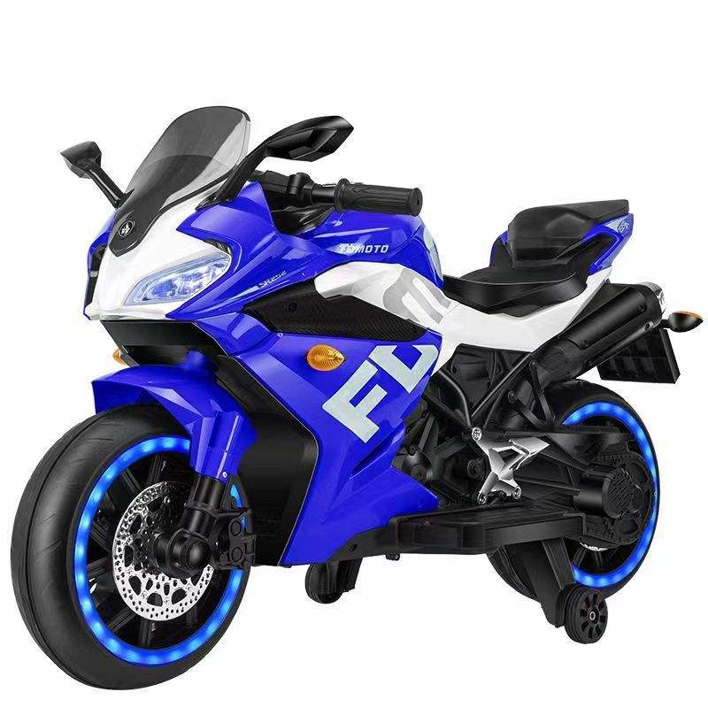 Kids Electric Motorcycle with Dual Drive &amp; LED Lights (HK 1800)