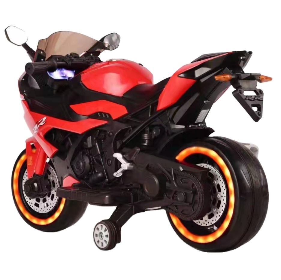 Kids Ride-On Motorcycle with LED Wheels &amp; Music System (XHD818)