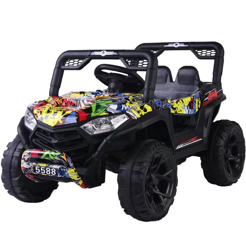 Kids Ride-On Car with App Control &amp; LED Lights (TTF-5588)