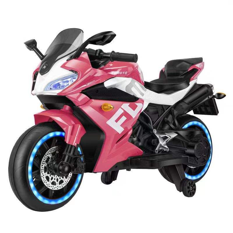 Kids Electric Motorcycle with Dual Drive &amp; LED Lights (HK 1800)