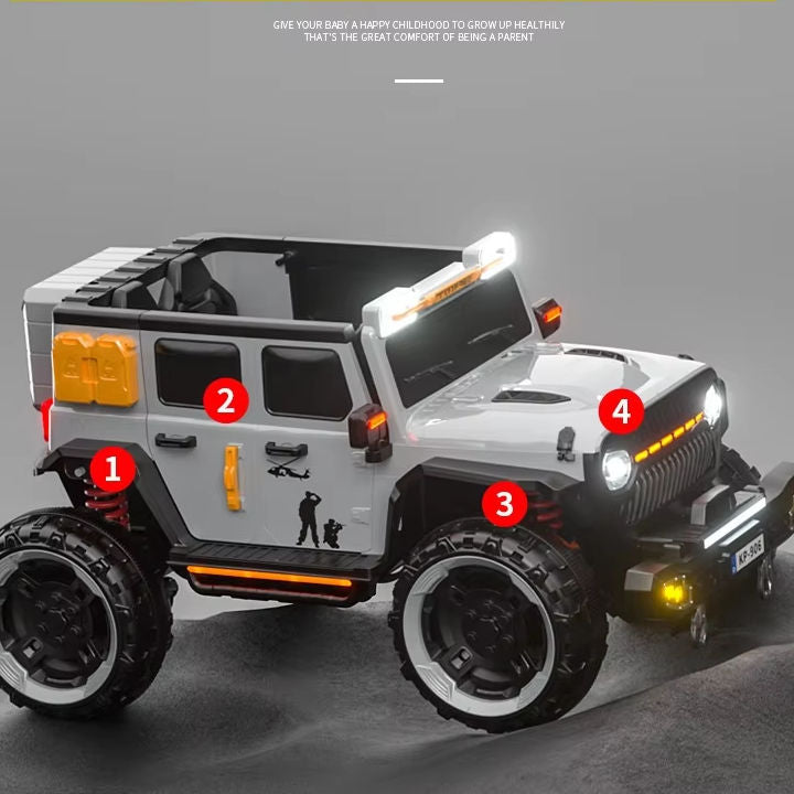 12V Off-Road Kids Ride-On SUV with 4WD &amp; Remote Control (Model 906)