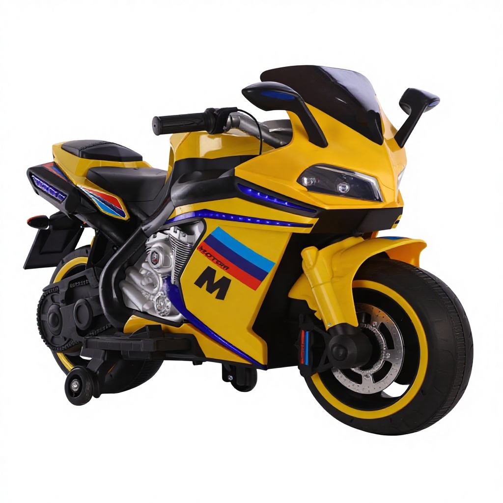 Kids Electric Motorcycle with Air Cooling & LED Lights (HZBB-1177)