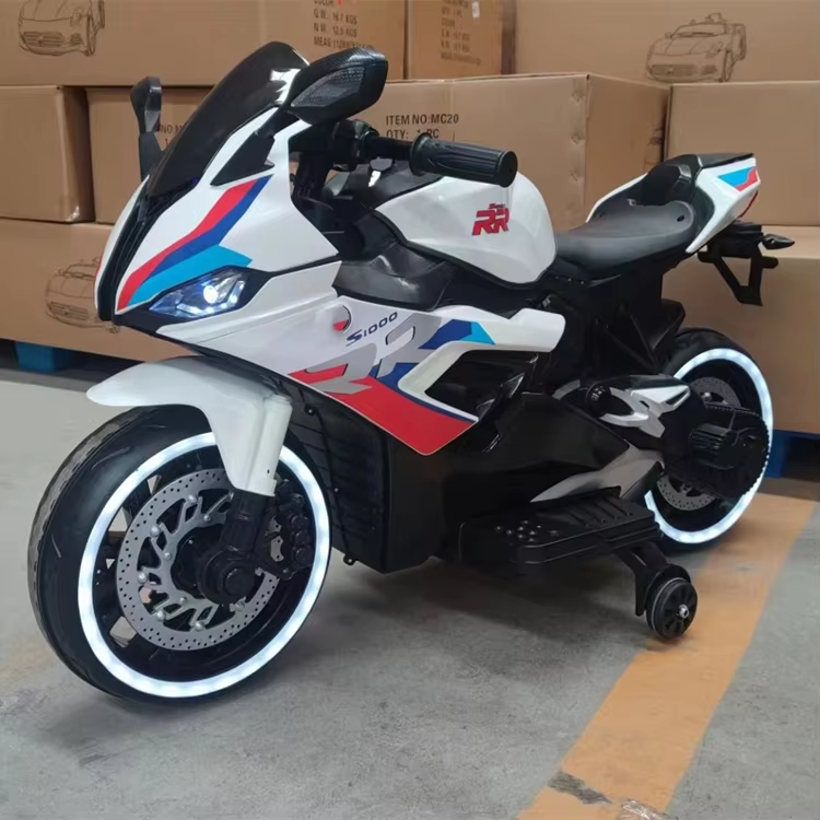 Kids Electric Motorcycle with Sound System &amp; LED Lights (QM1100)