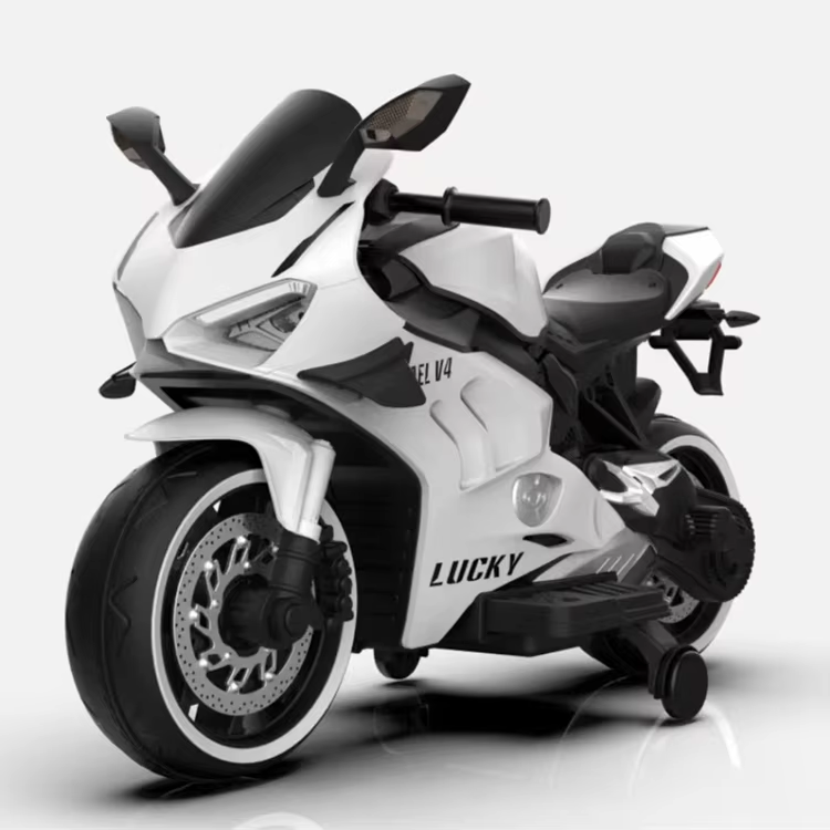 Kids Electric Motorcycle with Sound System &amp; LED Lights (QM1100)